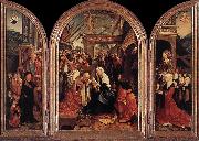 CORNELISZ VAN OOSTSANEN, Jacob Triptych of the Adoration of the Magi fd china oil painting reproduction